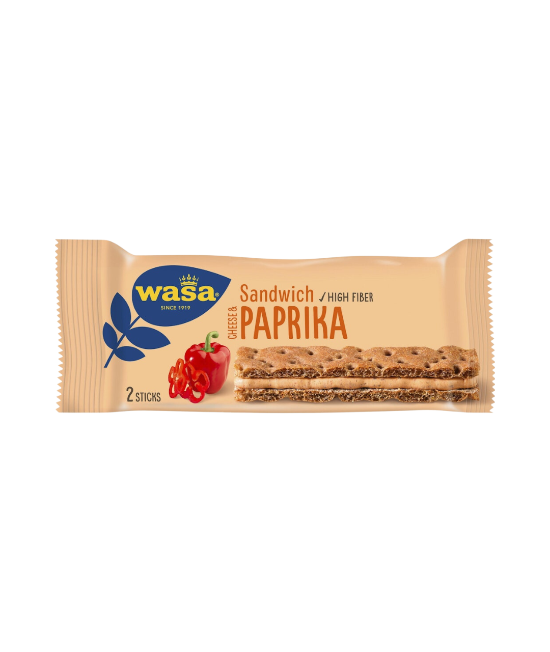 Wasa Sandwich Cheese/Paprika 37g 24-pack