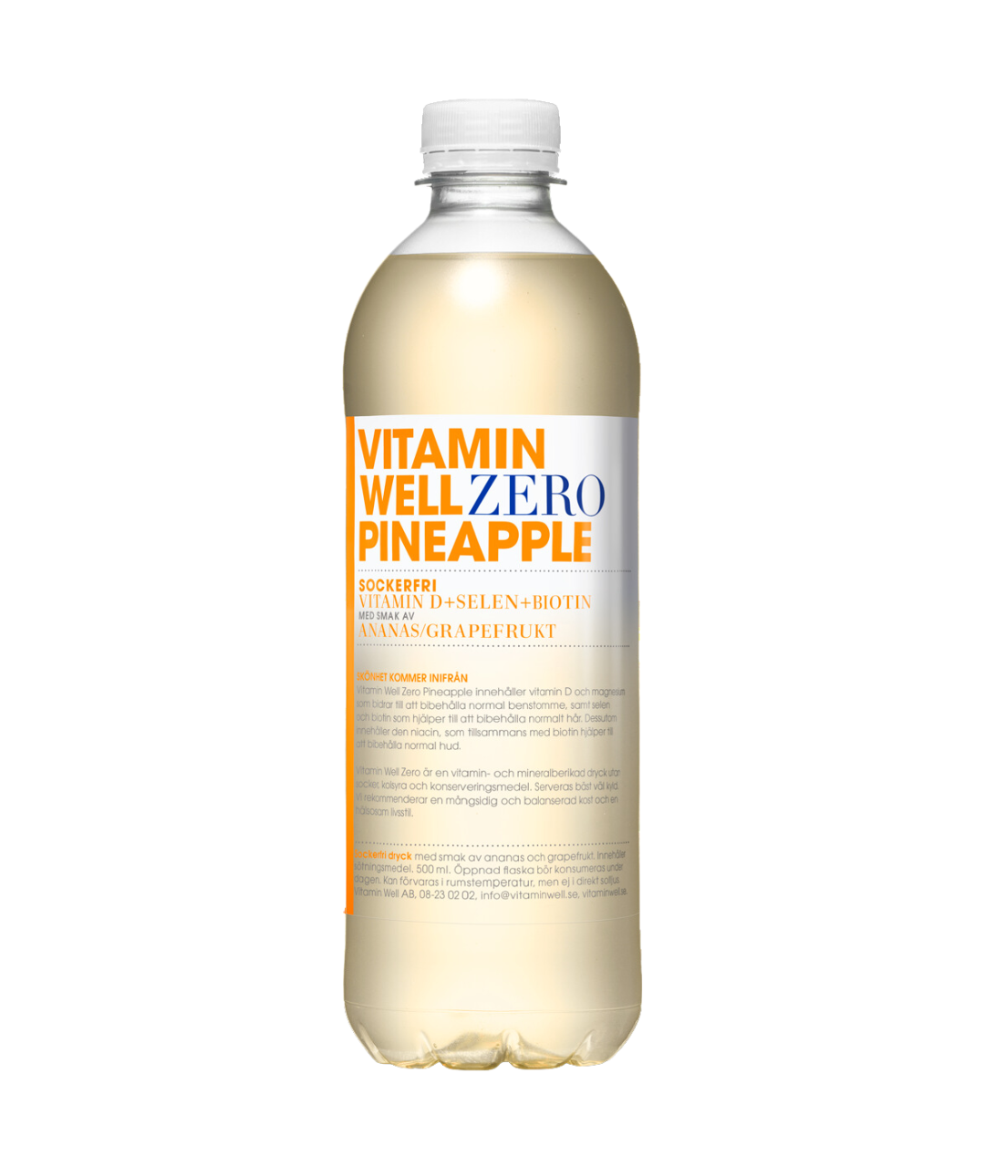 Vitamin Well Zero Pineapple 50cl PET 12-pack