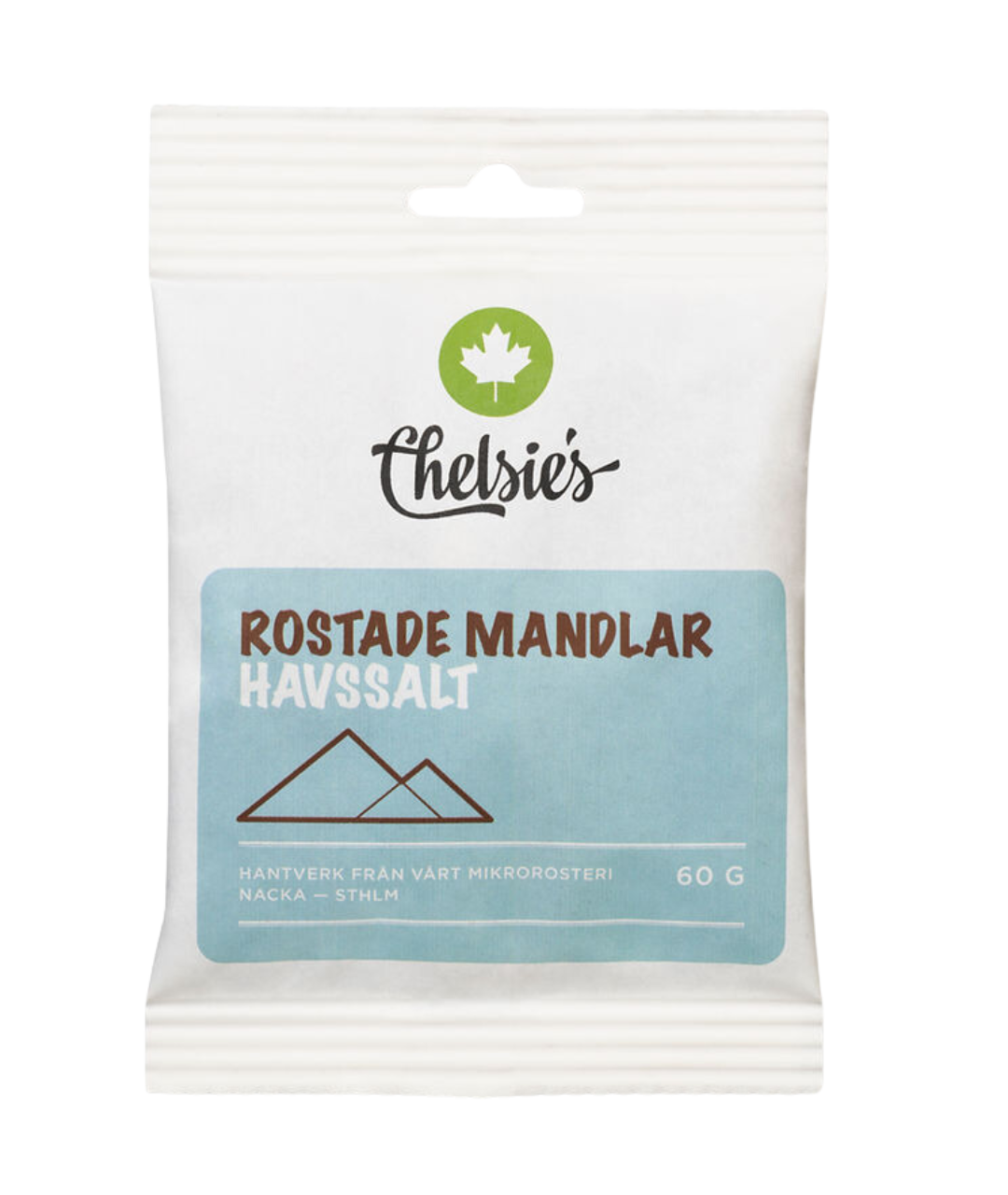Chelsies Rostade Mandlar Havssalt 60gx20