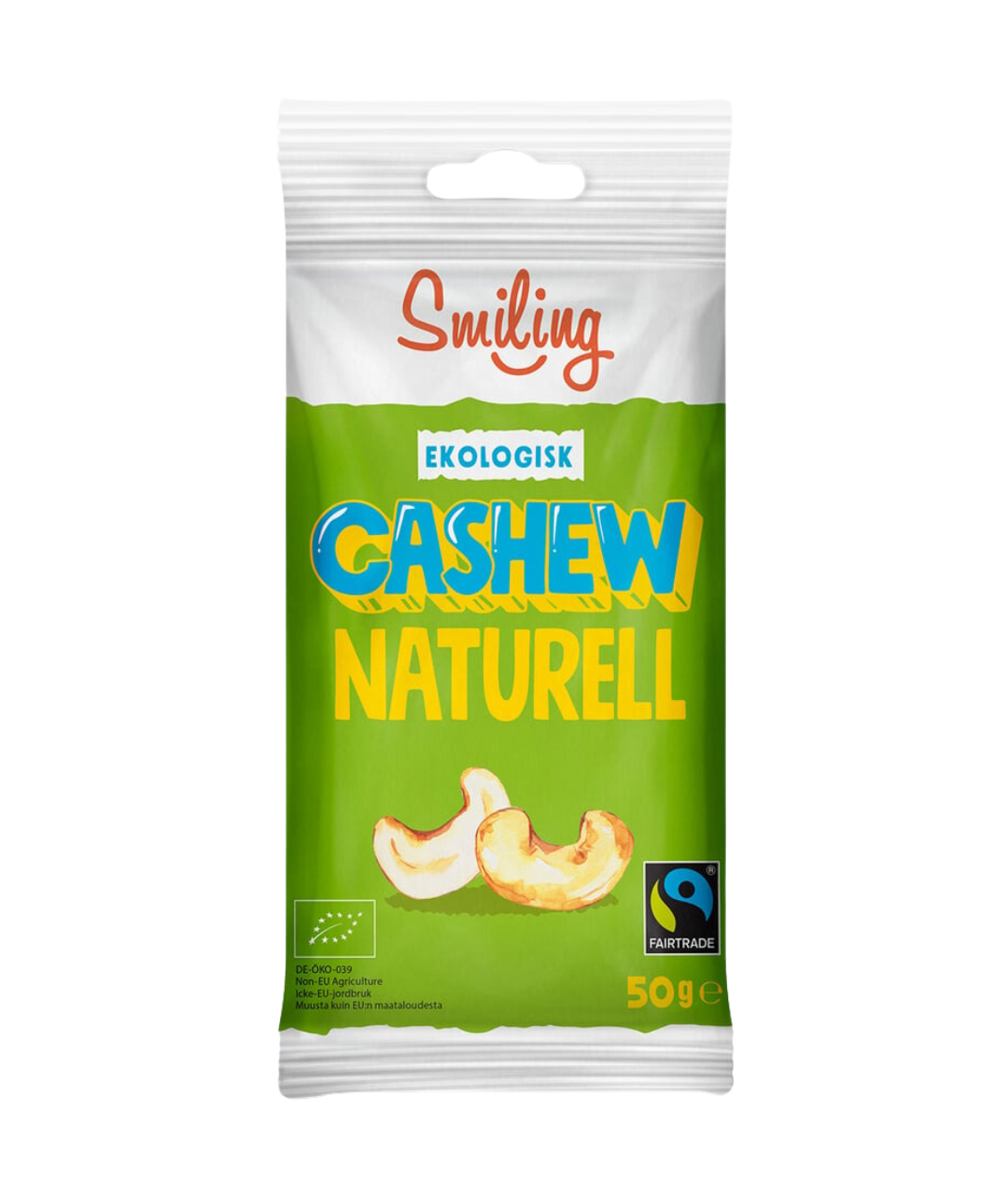 Smiling Cashew Naturell EKO 50g 20-pack