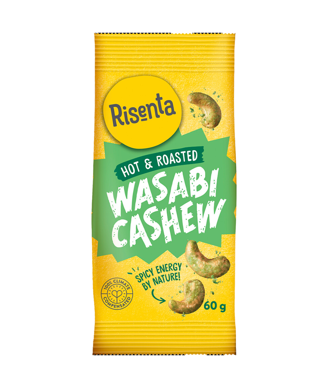 Risenta Cashewnötter Wasabi 12x60g