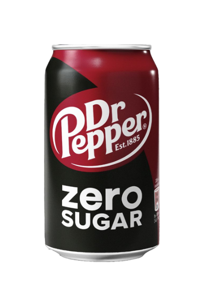 Dr Pepper Zero 33 cl burk 24-pack