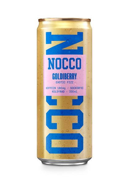 Nocco Goldiberry 33 cl burk 24-pack