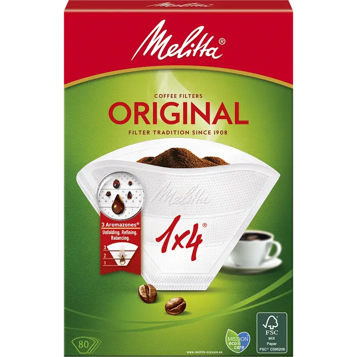 Kaffefilter Melitta 1x4 80st