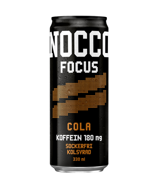 Nocco Focus Cola 33cl burk 24-pack