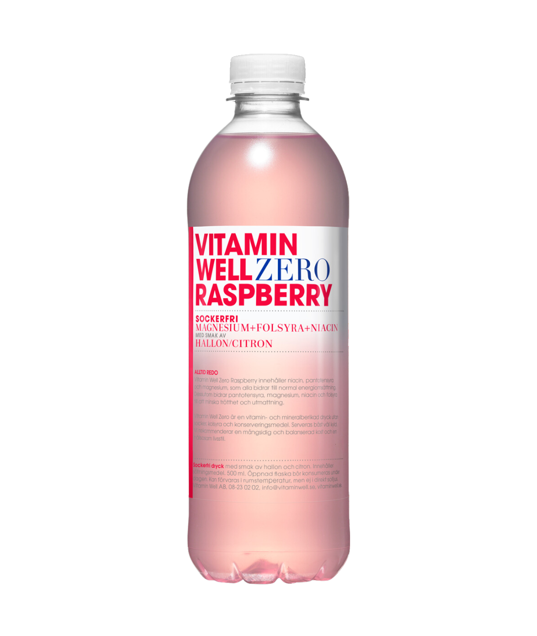 Ember Raspberry Vitamin Well Zero Raspberry 50cl PET 12-pack – Hemberga Dryckesgrossisten
