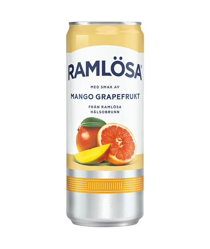 Ramlösa Mango Grapefrukt 33cl burk 20-pack