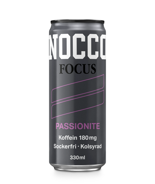 Nocco Focus Passionite 33cl burk 24-pack