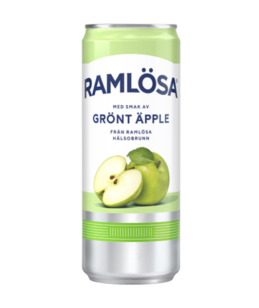 Ramlösa Grönt Äpple 33 cl burk 20-pack