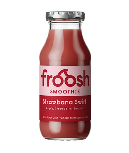 Froosh Smoothie Strawbana Swirl 25cl glas 12-pack