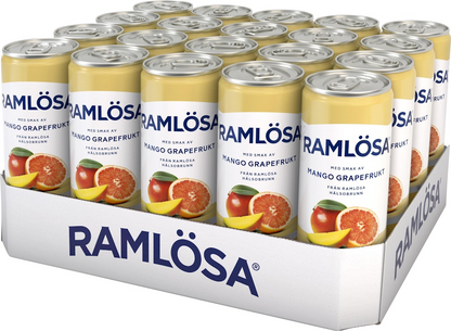 Ramlösa Mango Grapefrukt 33cl burk 20-pack