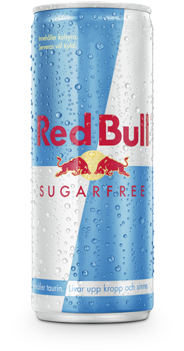 Red Bull sockerfri energidryck på burk