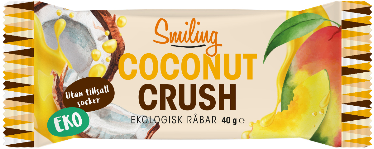 Smiling Coconut Crush Bar 40g EKO