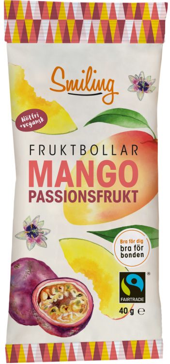 Smiling Fruktboll Mango/Passion 40g