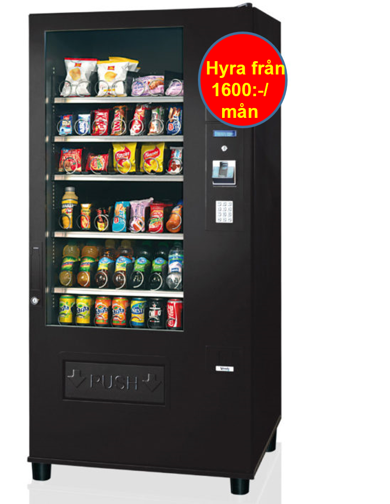 Varuautomater och kylskåp med kundanpassat sortiment