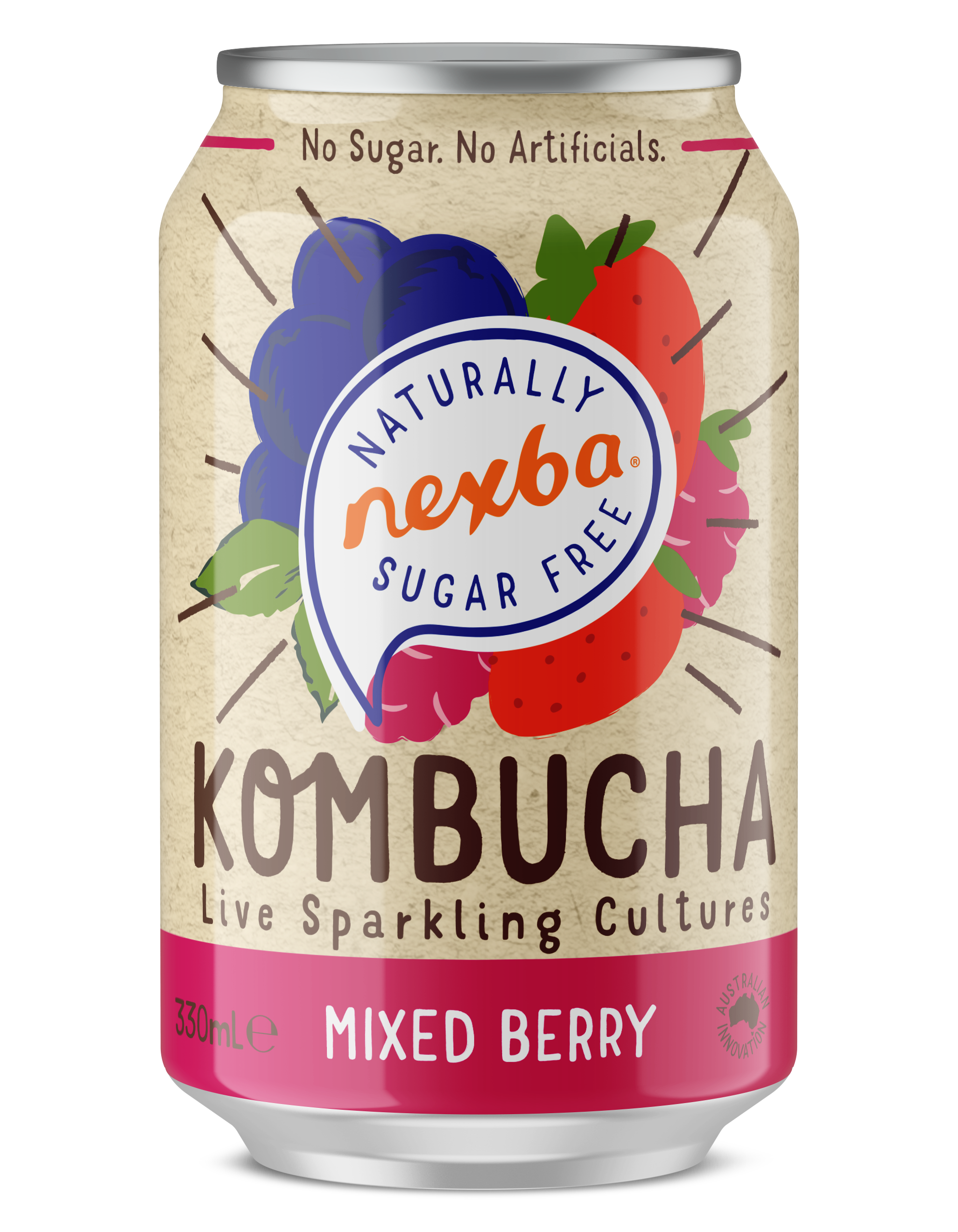 Nexba Kombucha Mixed Berry 33 B