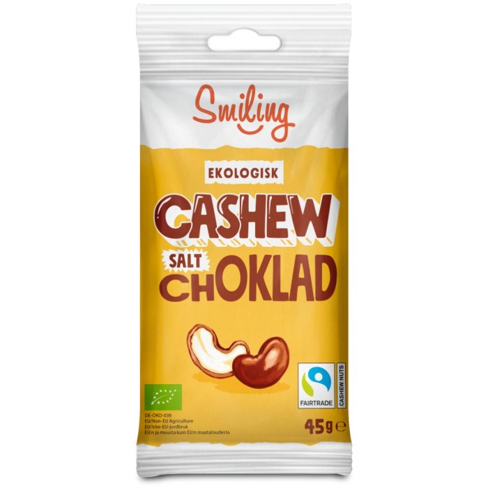 Smiling Cashew Salt Ljuschoklad 45g